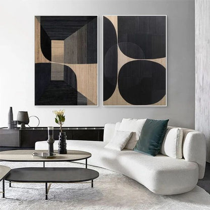 GEOMETRIC THREE DIMENSIONAL ABSTRACT WALL ART #A9841