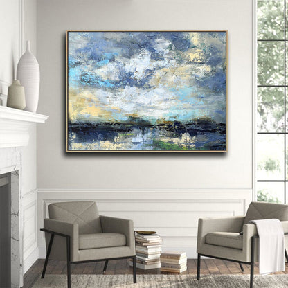 MODERN ABSTRACT LANDSCAPE WALL ART #A5555