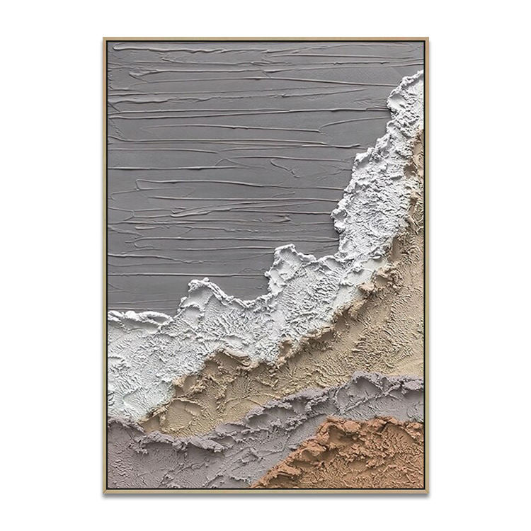 MODERN TEXTURED SEASCAPE ABSTRACT ART #A5645