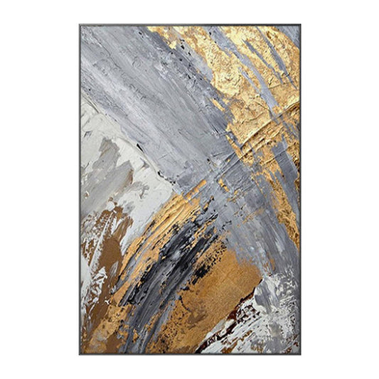 MODERN GOLD FOIL ABSTRACT ART #A5124