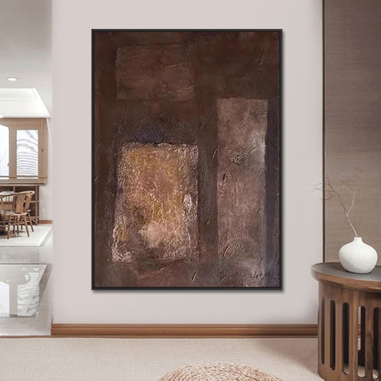 WABI-SABI MODERN ABSTRACT CANVAS TEXTURED ART #A5510