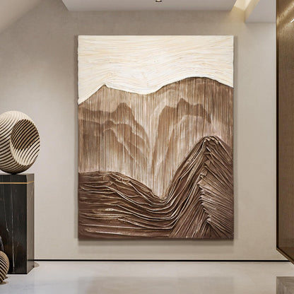 IMPRESSION MOUNTAIN HANDMADE THREE-DIMENSIONAL TEXTURE PAINTING #A5649