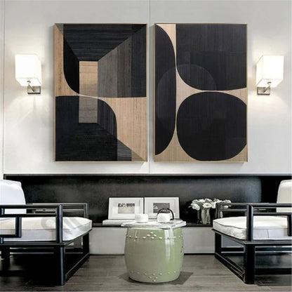 GEOMETRIC THREE DIMENSIONAL ABSTRACT WALL ART #A9841