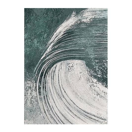 ABSTRACT DARK GREEN SEA WAVES #A8212