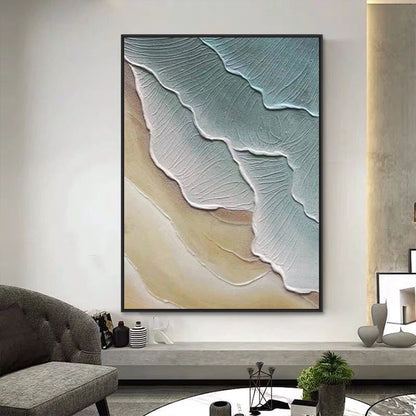 MODERN OCEAN RELIEF ABSTRACT ART #A9846