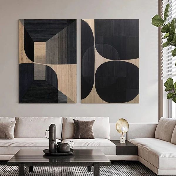 GEOMETRIC THREE DIMENSIONAL ABSTRACT WALL ART #A9841