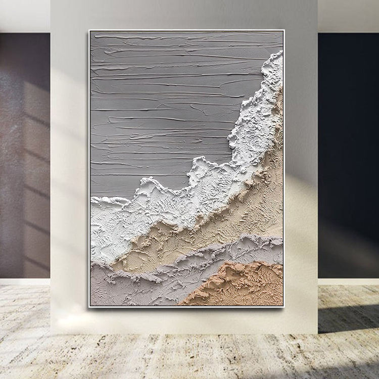 MODERN TEXTURED SEASCAPE ABSTRACT ART #A5645