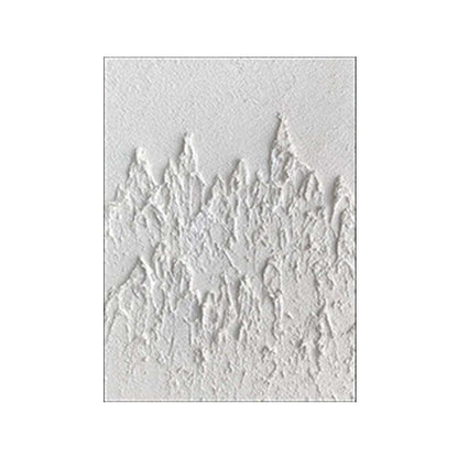 ABSTRACT PAINTINGS NEUTRAL WHITE CLAY TEXTURED ART #A4365