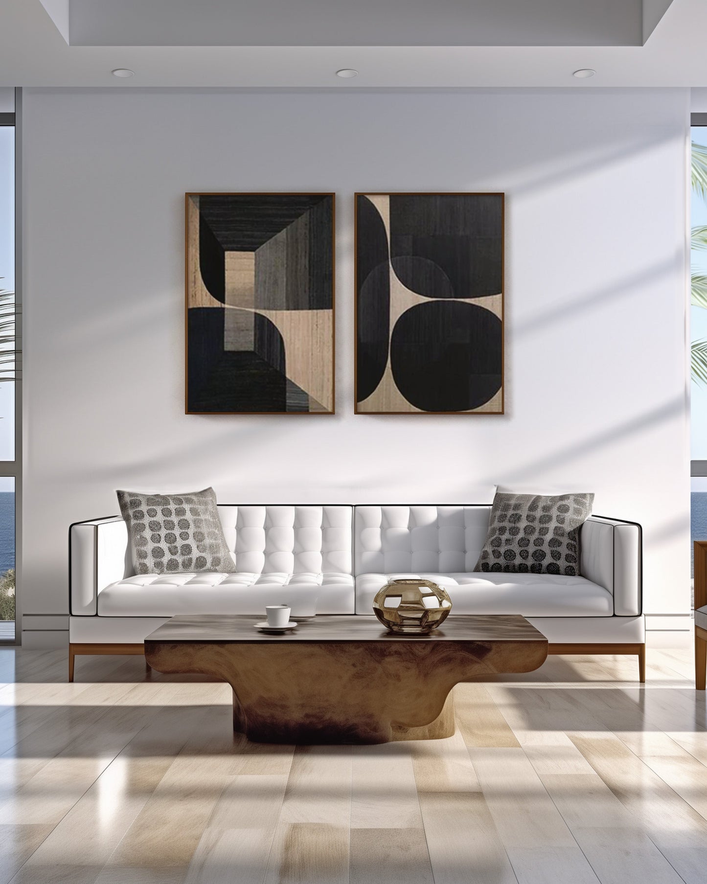 GEOMETRIC THREE DIMENSIONAL ABSTRACT WALL ART #A9841