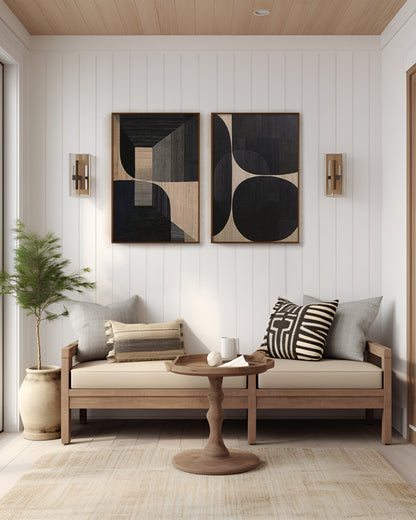 GEOMETRIC THREE DIMENSIONAL ABSTRACT WALL ART #A9841