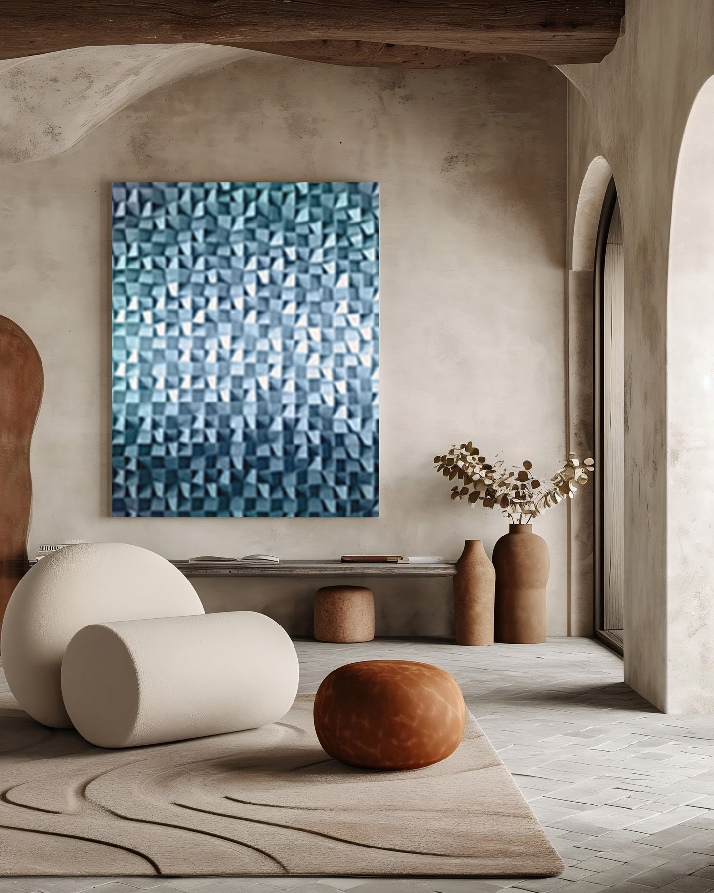 THREE DIMENSIONAL MOSAIC WALL ART #A8635