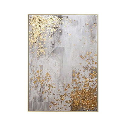 MODERN GOLD FOIL ABSTRACT ART #A5998