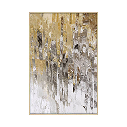 MODERN GOLD FOIL ABSTRACT ART #A5489