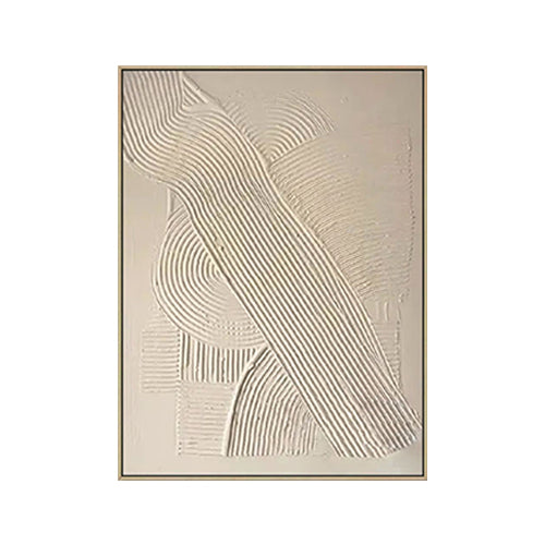 HANDMADE BEIGE ABSTRACT TEXTURED CANVAS #A8599