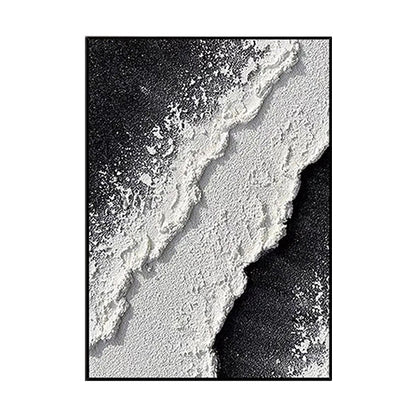 BLACK AND WHITE ABSTRACT ARTWORK #A4368