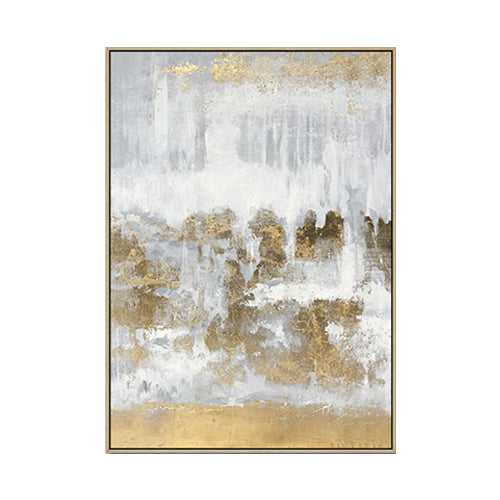 MODERN GOLD FOIL ABSTRACT ART #A5554