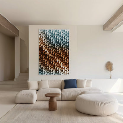 THREE DIMENSIONAL MOSAIC WALL ART #A4894